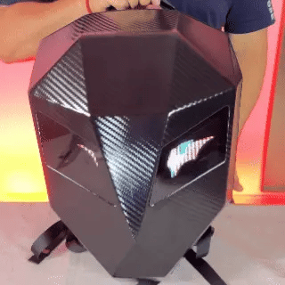 Morral Semi Impermeable LED Negro - MTK502 + Power Bank