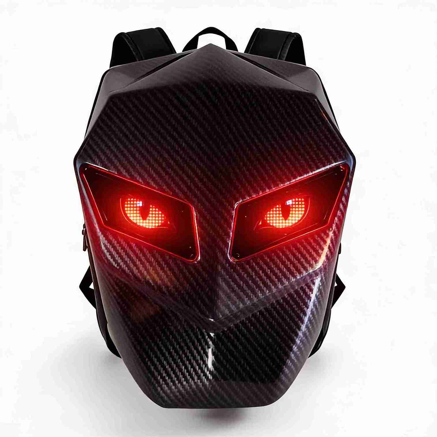 Morral Semi Impermeable LED Fibra de Carbono - MTK500 + Power Bank