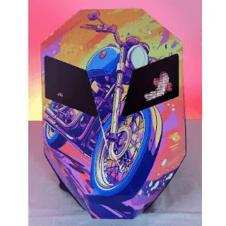 Morral Semi Impermeable LED Moto Colores - MTK502 + Power Bank